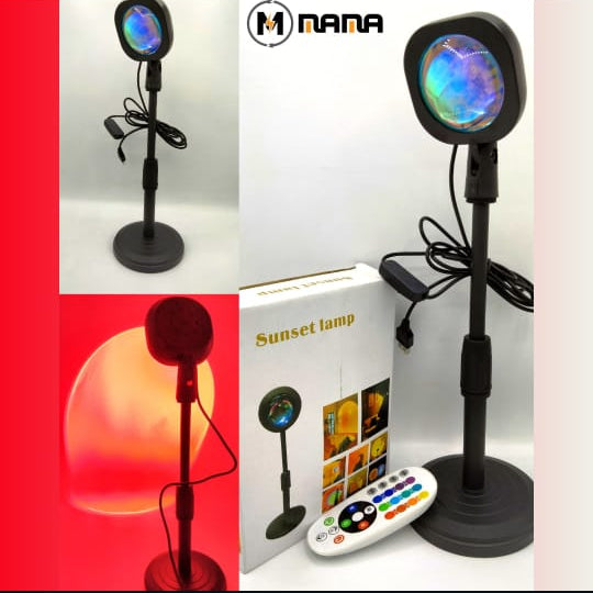 Remote Control RGB Sunset Lamp Projector LED