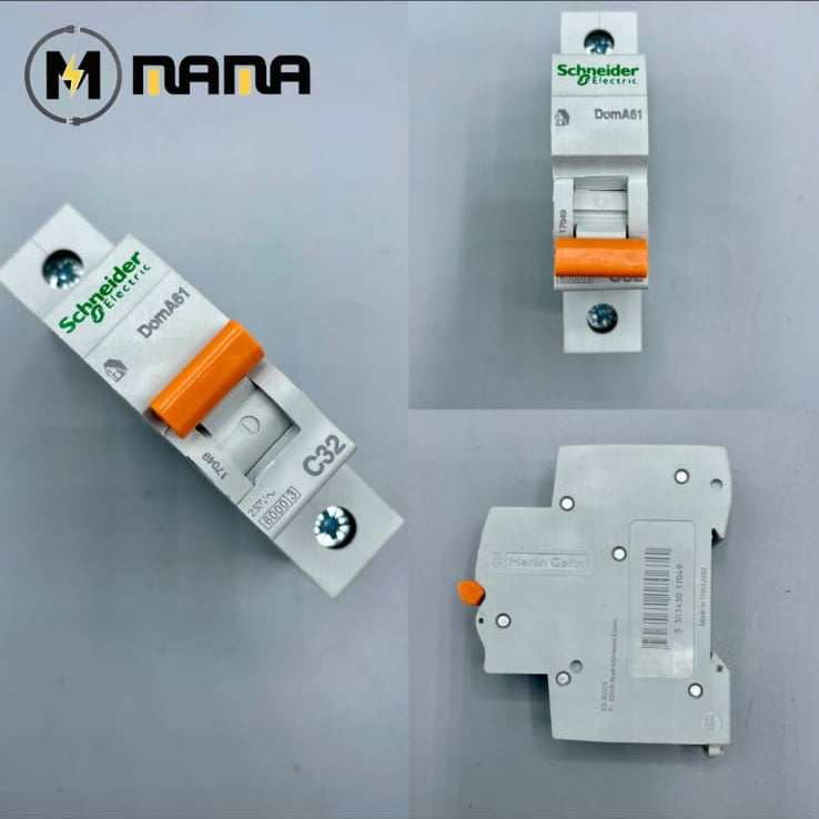 SCHNEIDER DOMAE MINIATURE CIRCUIT Breaker MCB