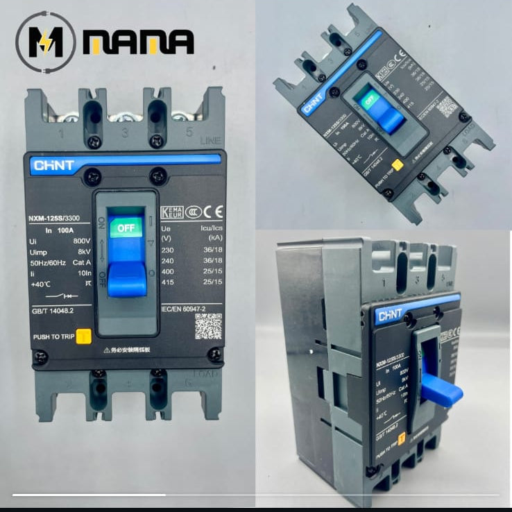 CHINT (MCCB) 2 pole, 3 pole , 4 pole